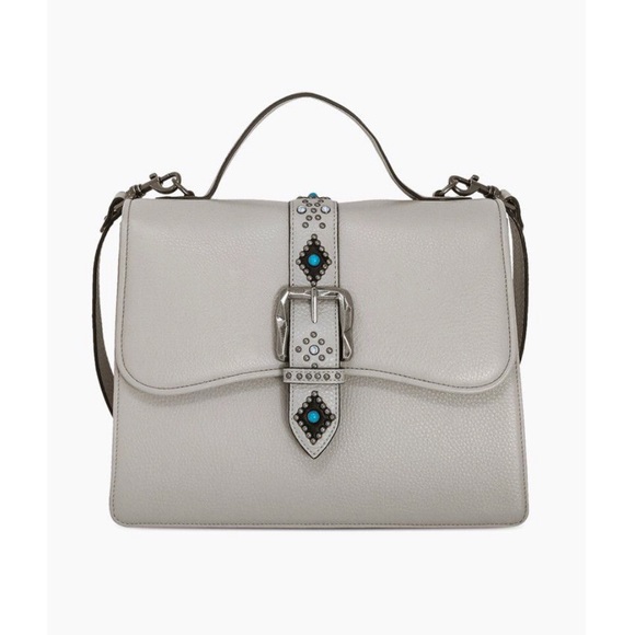 Aimee Kestenberg Handbags - Aimee Kestenberg Shine Away Leather Top Handle Bag